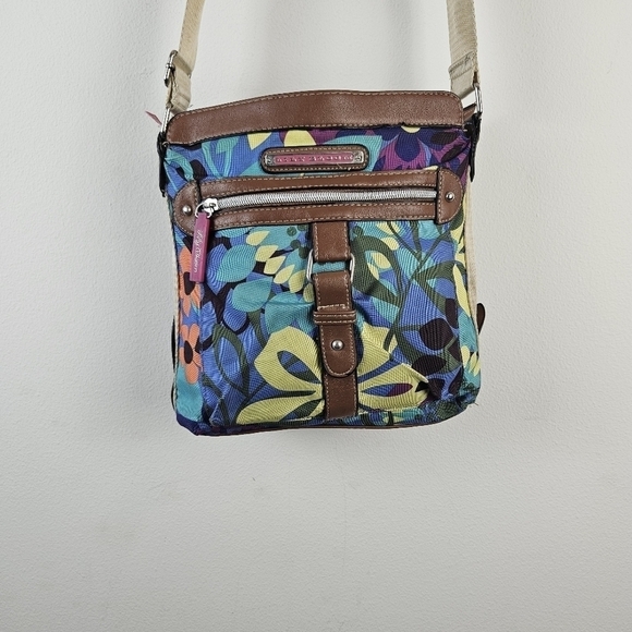 LILY BLOOM Crossbody Purse Shoulder bag Multicolored Flowers - Picture 1 of 9